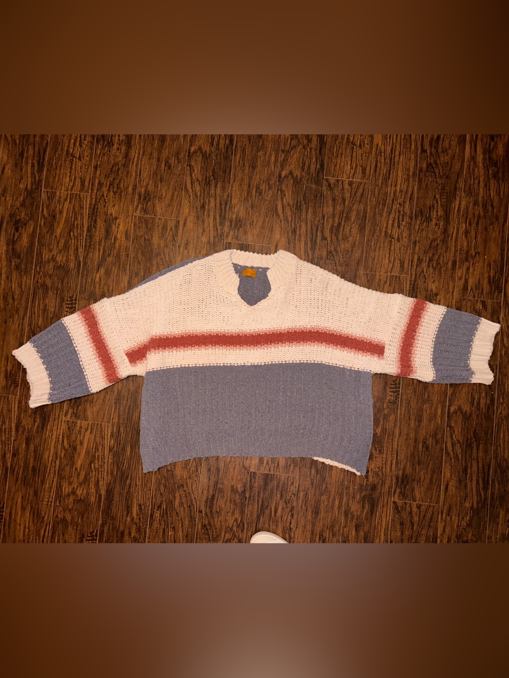 POL Cozy Striped Chunky SOFT Crewneck Women's Sweater